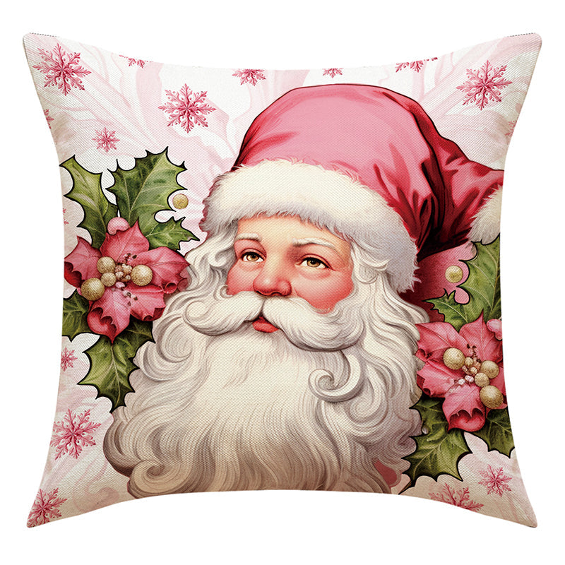 Pink Christmas Pillow Covers