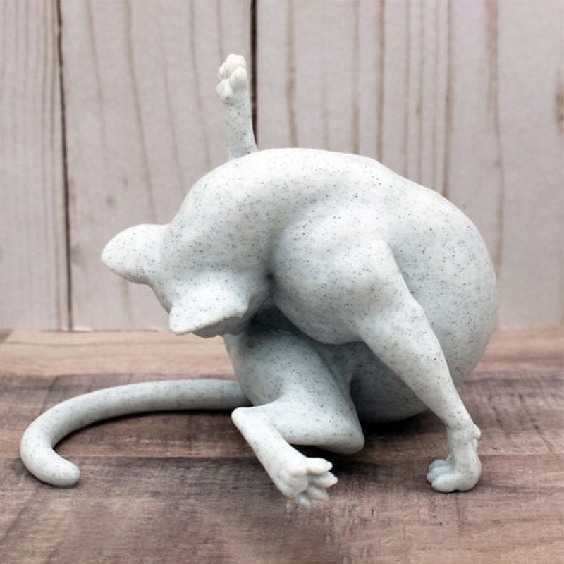 🐱No Shame Cat Sculpture | Funny Cat Figurine