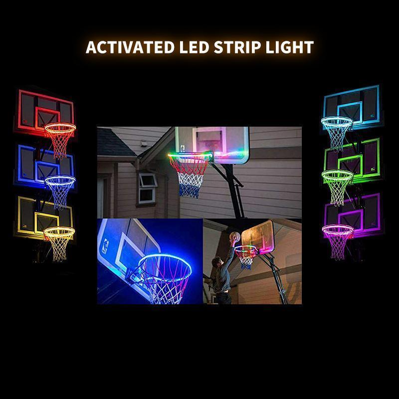 Basketball Hoop -Activated LED Strip Light-8 Flash Modes