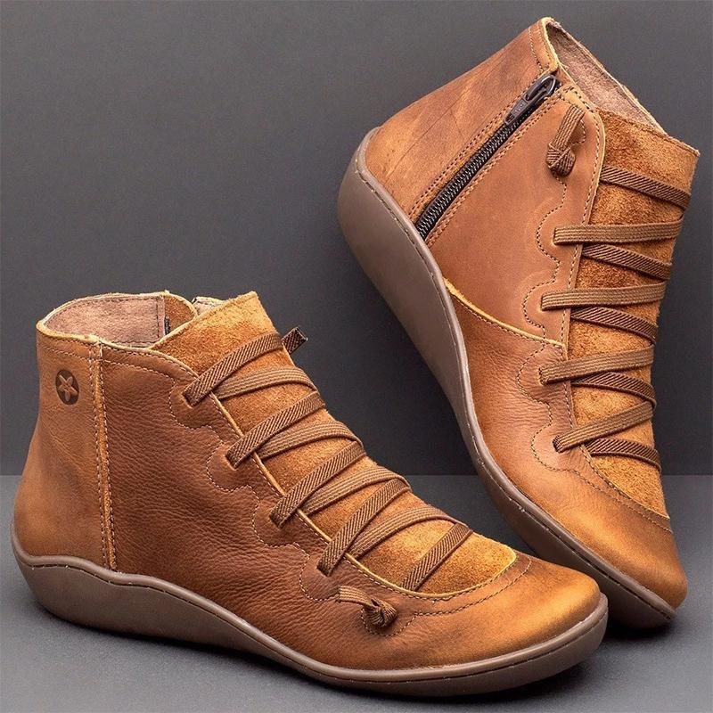 Monochrome Flat Heel Boots