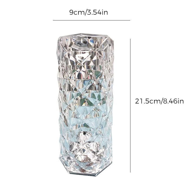 16 Colors Rose Rays Crystal Diamond Table Lamp