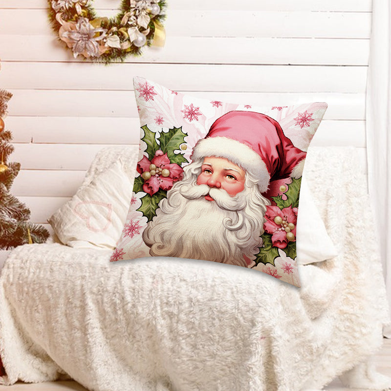 Pink Christmas Pillow Covers