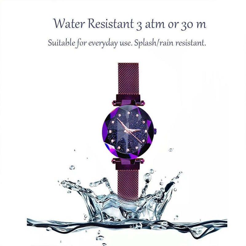 Women Starry Waterproof Watch